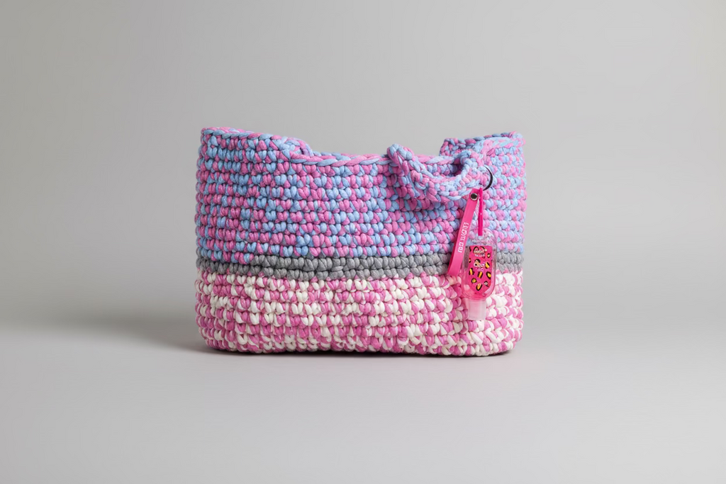 Sac de plage tricoté fait main – style bohème naturel