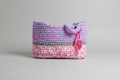 Sac de plage tricoté fait main – style bohème naturel