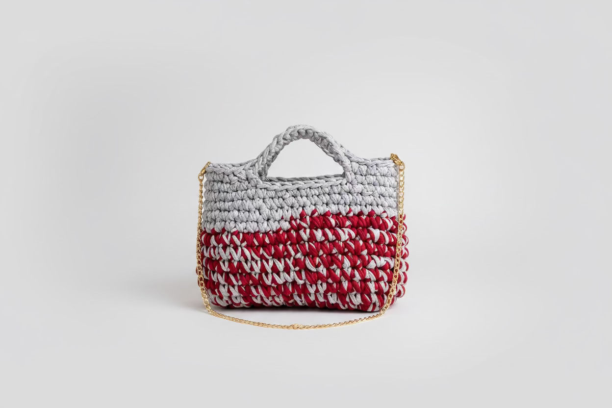 Sac à main tricoté fait main – style bohème chic