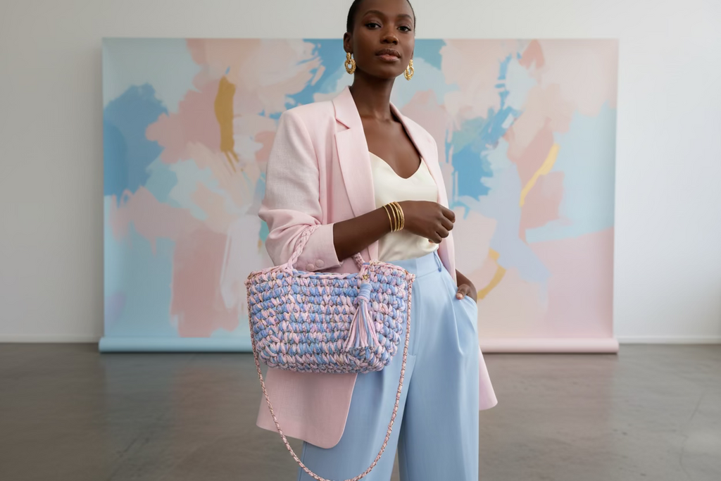 Sac à main tricoté fait main – style bohème chic
