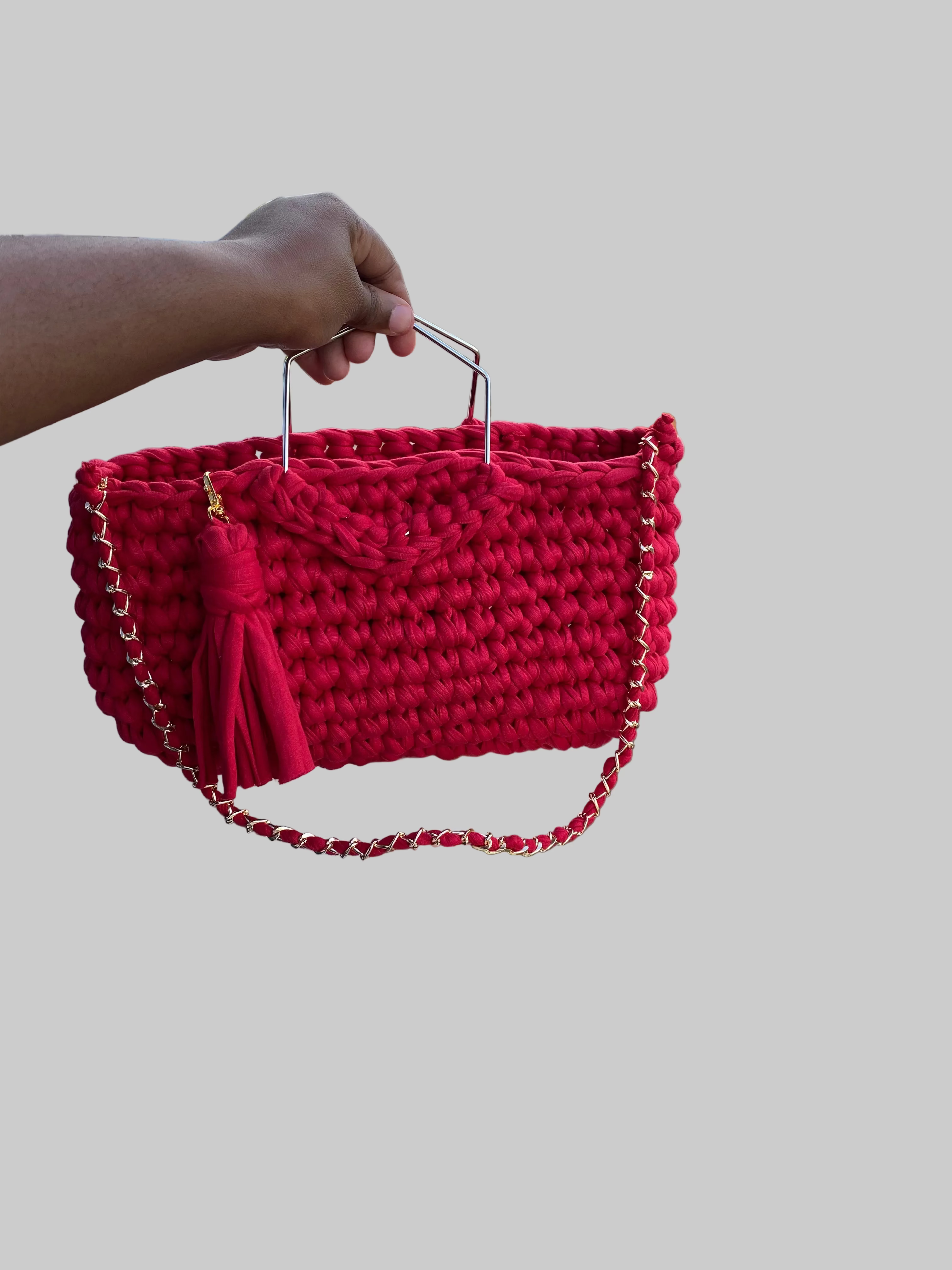 Sac à main tricoté fait main – style bohème chic