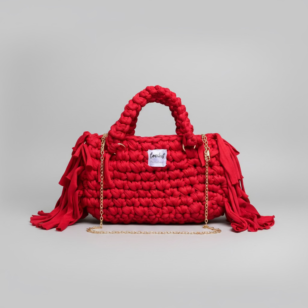 Jolie sac à main rouge élégante pour dame